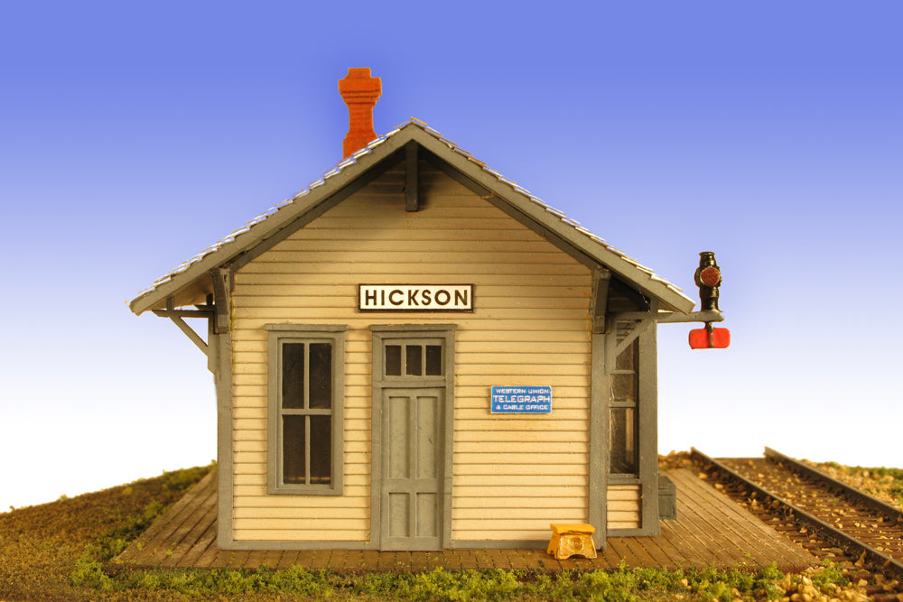 Monroe Models 2210 HO Hickson Depot Building Model Railroad Kit