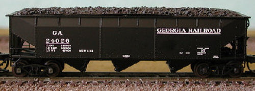 Bluford Shops 73272 N GA 70-Ton Offset-Side 3-Bay Hopper w/Load (Pack of 2)