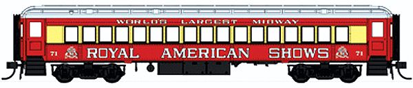 Con-Cor 94218 HO Heavyweight 65' Branchline Coach w/Lights Ready to Run