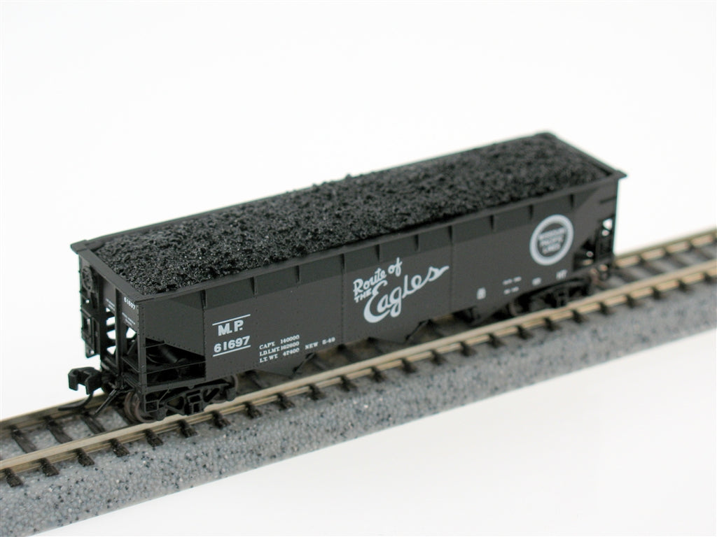 Bluford Shops 73182 N Missouri Pacific 3-Bay Offset Side Hopper #61539