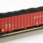 Con-Cor 528 HO BNSF 100-Ton 15-Panel 3-Bay Hopper w/Coal Load #2 (Pack of 3)
