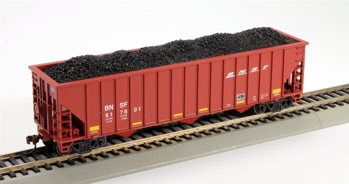 Con-Cor 528 HO BNSF 100-Ton 15-Panel 3-Bay Hopper w/Coal Load #2 (Pack of 3)