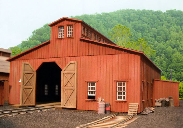 B.T.S. 27488 HO McCabe Lumber Rail Facility Series Kit Machine Shop Building Kit