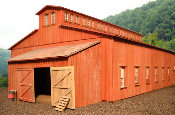B.T.S. 27488 HO McCabe Lumber Rail Facility Series Kit Machine Shop Building Kit