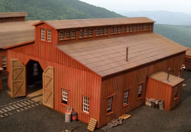 B.T.S. 27488 HO McCabe Lumber Rail Facility Series Kit Machine Shop Building Kit