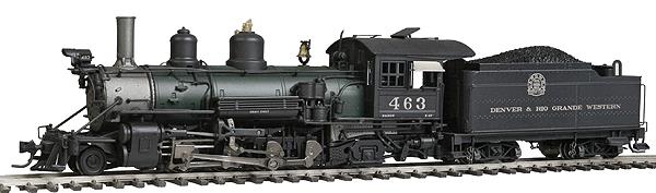 Blackstone Models 310110WS HOn3 DRGW K-27 Weathered Steam Loco w/Sound/DCC #463