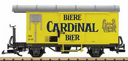 LGB 40284 MOB "Cardinal Bier" Boxcar- Plastic Wheels