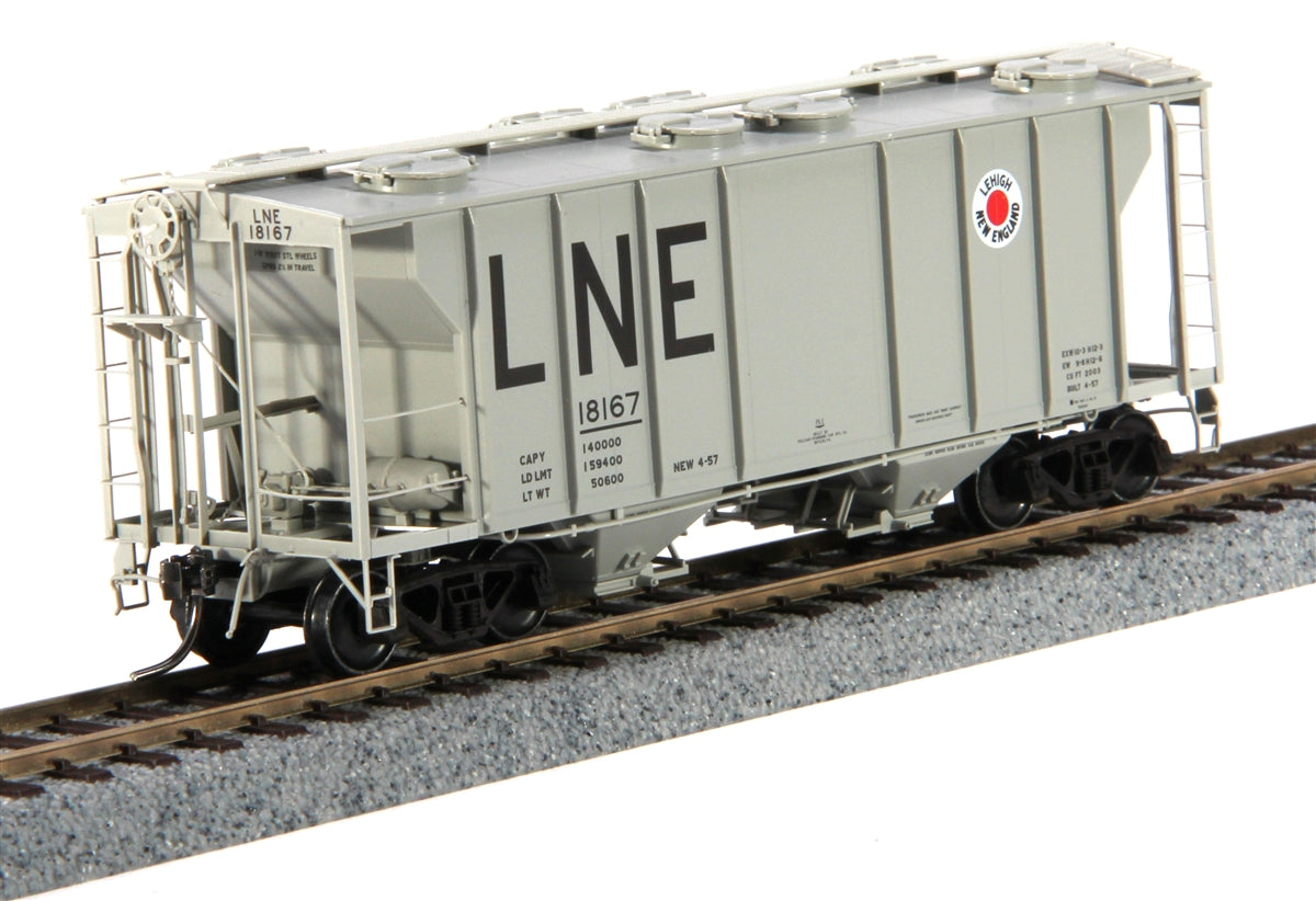 Kadee 8036 HO Lehigh & New England PS-2 2-Bay Covered Hopper #18167