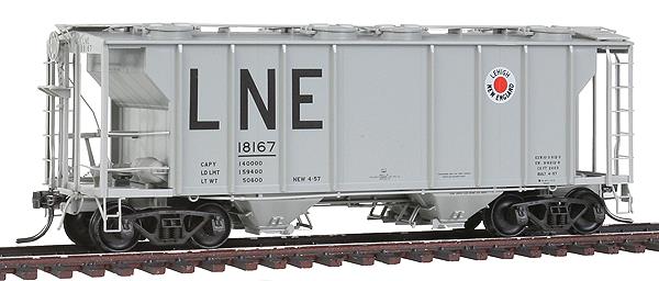 Kadee 8036 HO Lehigh & New England PS-2 2-Bay Covered Hopper #18167