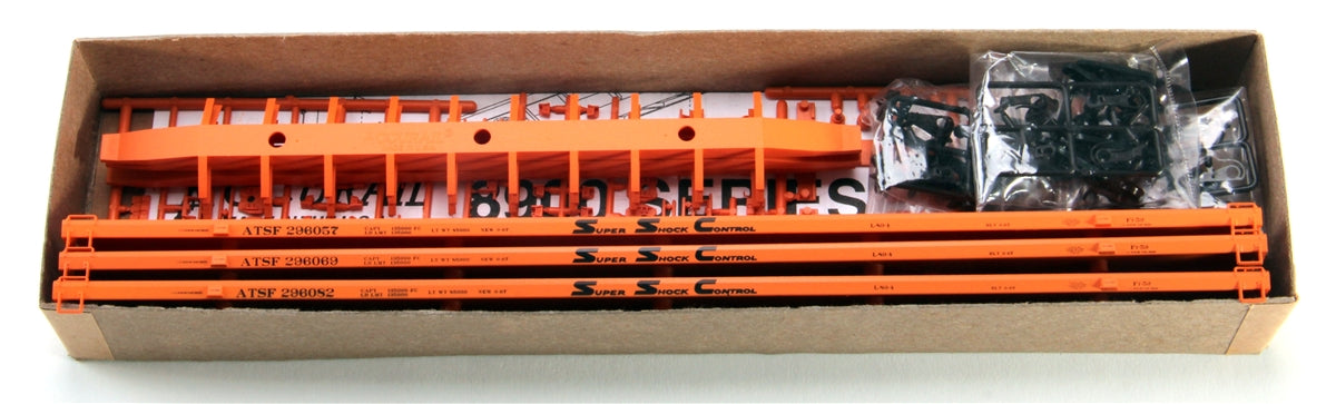 Accurail 8955 HO Santa Fe 89' TOFC Flat Car Kit (Set of 3)