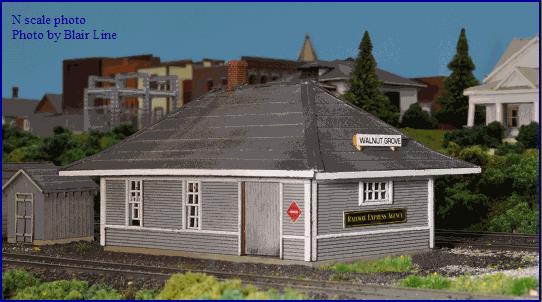 Blair Line 1004 N Walnut Grove Depot Laser-Cut Building Laser-Cut Building Kit