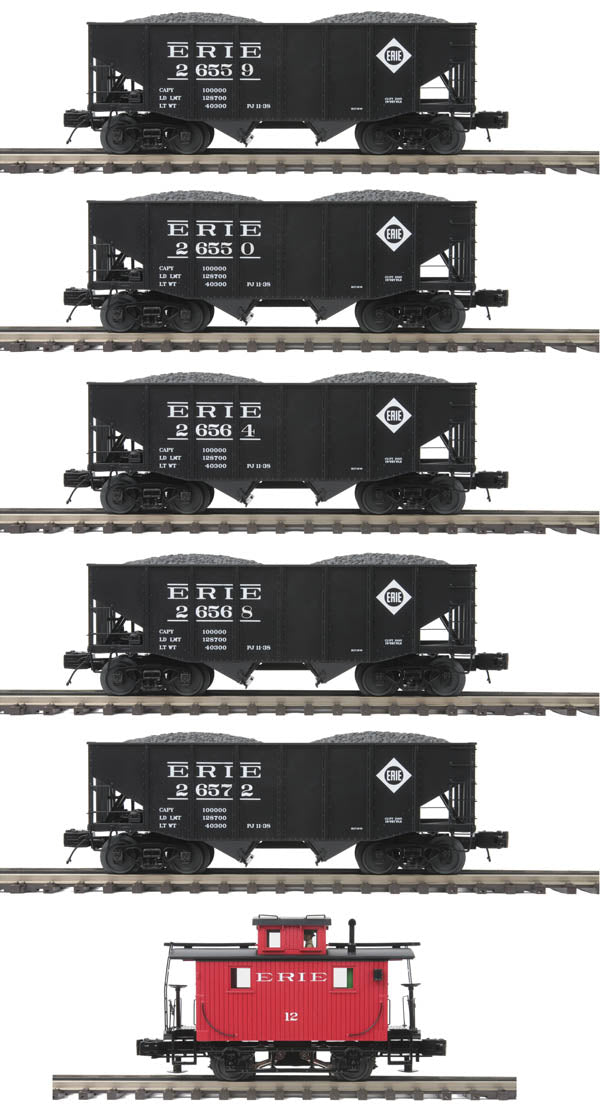 MTH 20-90671 Erie 5-Car 2-Bay Fish Belly Hopper