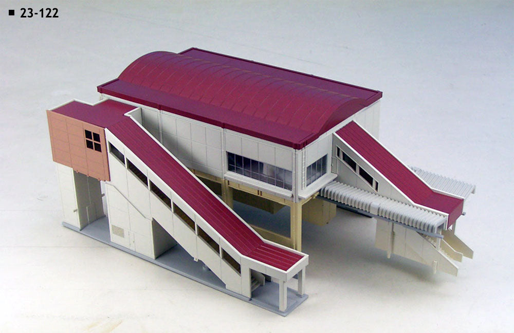 Kato 23-122 N Overhead Transit Station Building Assembled