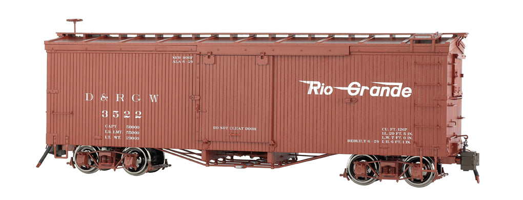 Bachmann 88696 G Denver & Rio Grande Double-Sheathed Wood Boxcar #3522