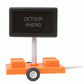 Miniatronics 85-504-01 O Road Sign, Detour Ahead