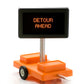 Miniatronics 85-504-01 O Road Sign, Detour Ahead