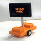Miniatronics 85-004-01 HO Road Sign, Detour Ahead