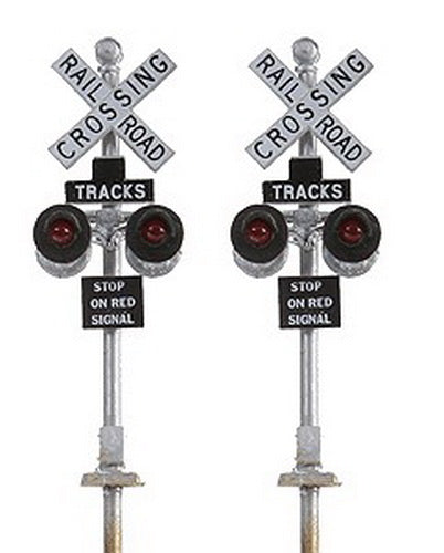 Tomar Industries 862B HO Working Crossing Signal with Bell Casting (Pack of 2)