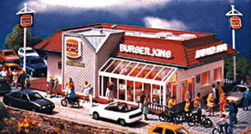 Vollmer 3632 HO Scale Burger King Restaurant Building Kit