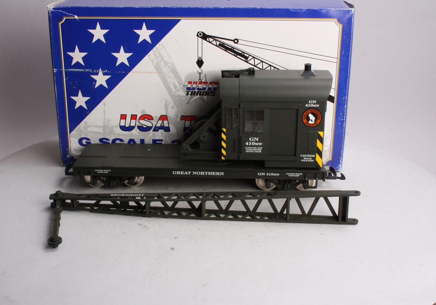 USA Trains 1869 G Great Northern 25-Ton Crane Metal Wheels