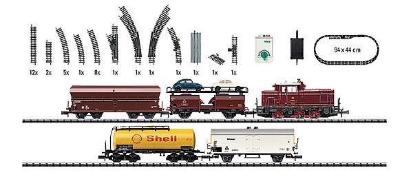 Trix 11485 N Transfer Freight Train Starter Set Minitrix