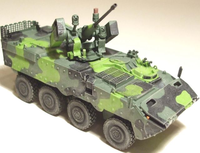 Trident Miniatures 87087 HO Steyr Pandur II 8x8 Armored Carrier Resin Kit