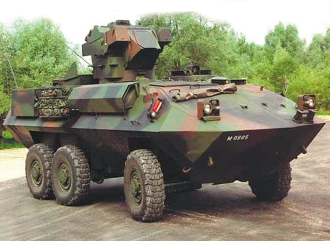 Trident Miniatures 80169 HO MOWAG Self-Propelled Guided Anti-Tank RocketLauncher