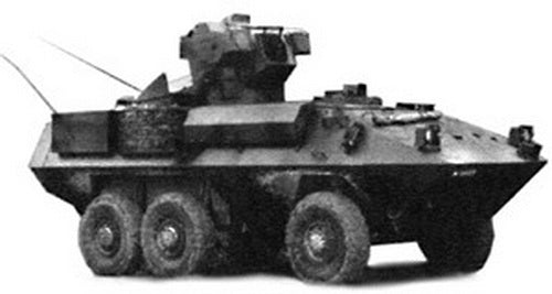 Trident Miniatures 80169 HO MOWAG Self-Propelled Guided Anti-Tank RocketLauncher
