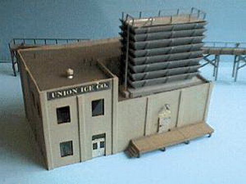 Alpine Division Scale Models 566 HO Union Ice Company 2-Story Building with Dock