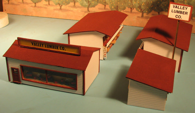 Alpine Division Scale Models 563 Lumber yard complete
