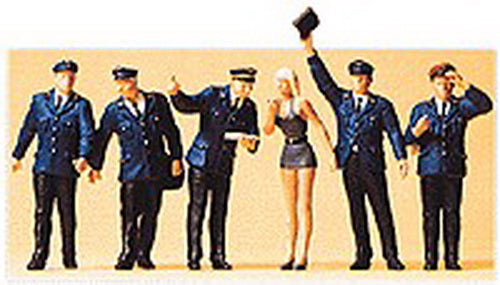 Preiser 65339 O German Federal Railway Personnel Figures (Set of 6)