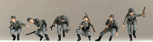 Preiser 16878 HO Infantry Riflemen Getting off the Tank Figures (Set of 6)