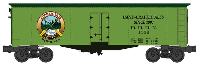 Williams 47465 Kennebec Brewing 40' Refrigerator Car #1036