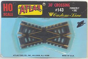 Atlas 0143 HO Code 100 Brass 30° Crossing Track