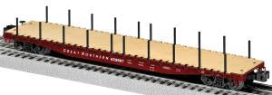 Lionel 6-29387 O GN PS-4 Flatcar w/Stakes