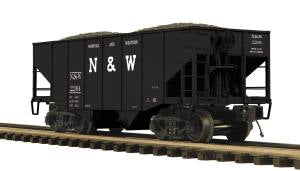 MTH 20-97308 Norfolk & Western 2-Bay Fish Belly Hopper #22106