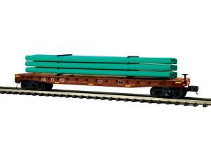 MTH 20-98940 NS Flatcar w/Pipe Load
