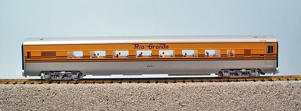 USA Trains R31131 G D&RGW Ski Train Corrugated Aluminum Coach #1, #1241