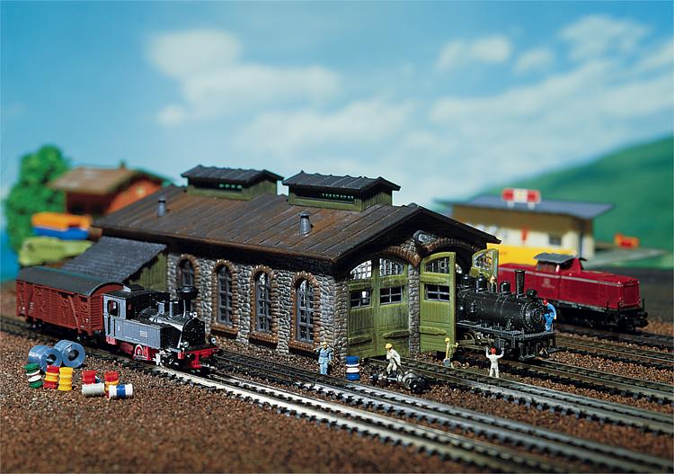 Faller 222116 2-Stall stone enginehouse