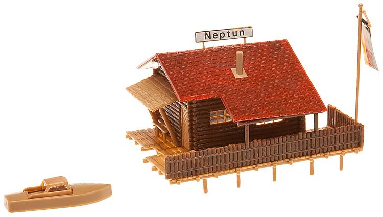 Faller 130284 HO Boathouse & Boat Kit
