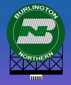 Miller Engineering 880701 O/HO Burlington Northern Animated Neon Billboard Large
