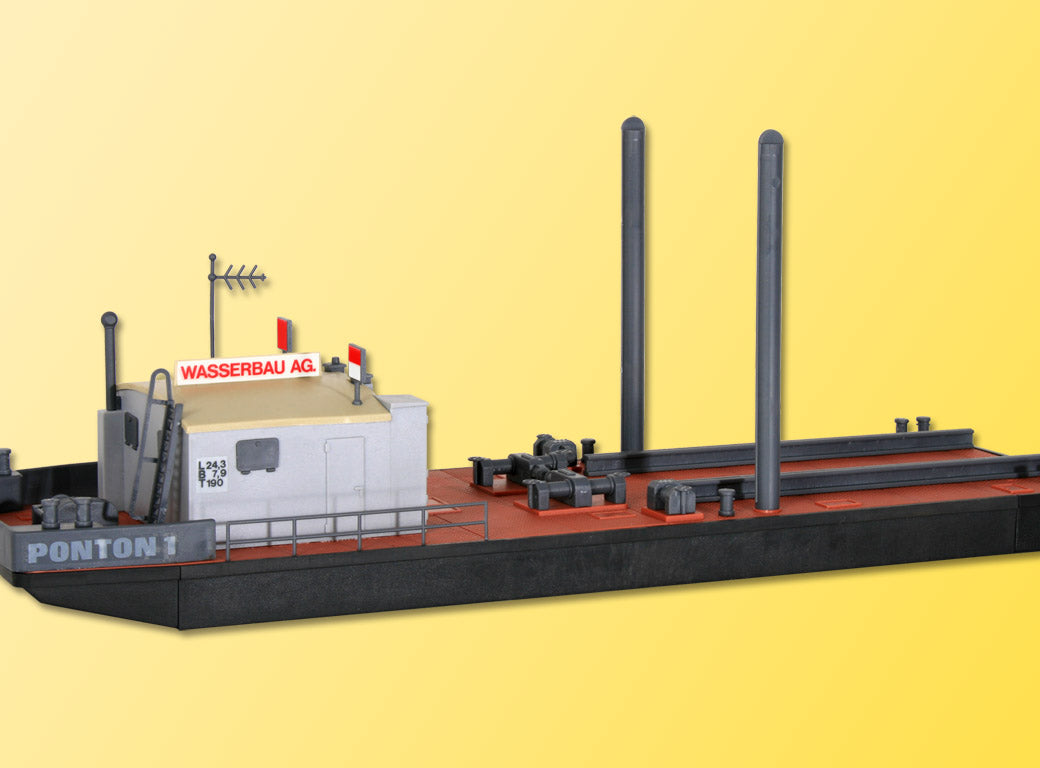 Kibri 39156 HO Working Pontoon with Excavator Building Kit