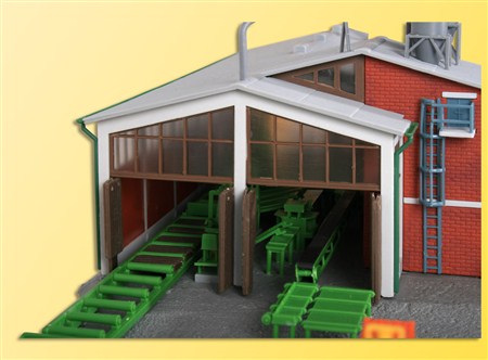 Kibri 39816 HO Sawmill with Interior Building Kit