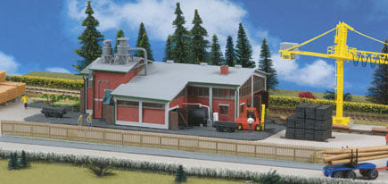 Kibri 39816 HO Sawmill with Interior Building Kit