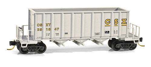 Micro-Trains 12500100 N CSXT 3-Bay Ortner Rapid Discharge Open Hopper #291847