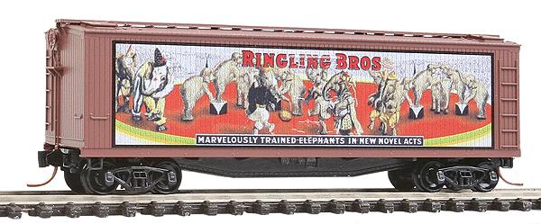 Micro-Trains 04700411 N Ringling Bros 40' Billboard Wood Reefer Car #11