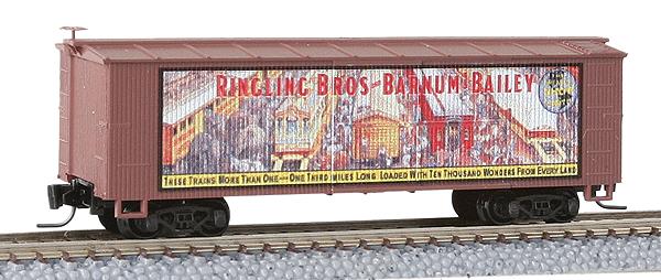 Micro-Trains 51500609 Z Ringling Bros 40' Double Sheathed Wood Box Car #9
