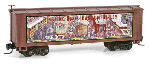 Micro-Trains 51500609 Z Ringling Bros 40' Double Sheathed Wood Box Car #9