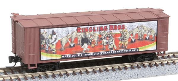 Micro-Trains 51500611 Z Ringling Bros 40' Double Sheathed Wood Box Car #11