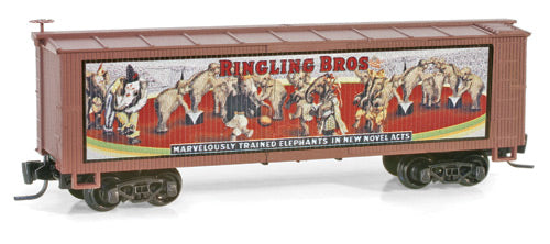 Micro-Trains 51500611 Z Ringling Bros 40' Double Sheathed Wood Box Car #11